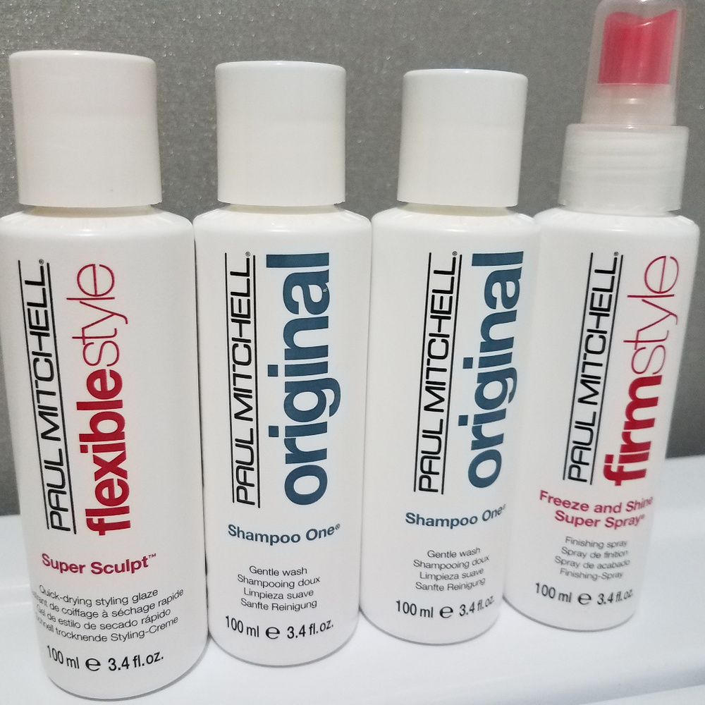 2Paul Mitchell Shamp One,Super Sculpt&Freeze Spray